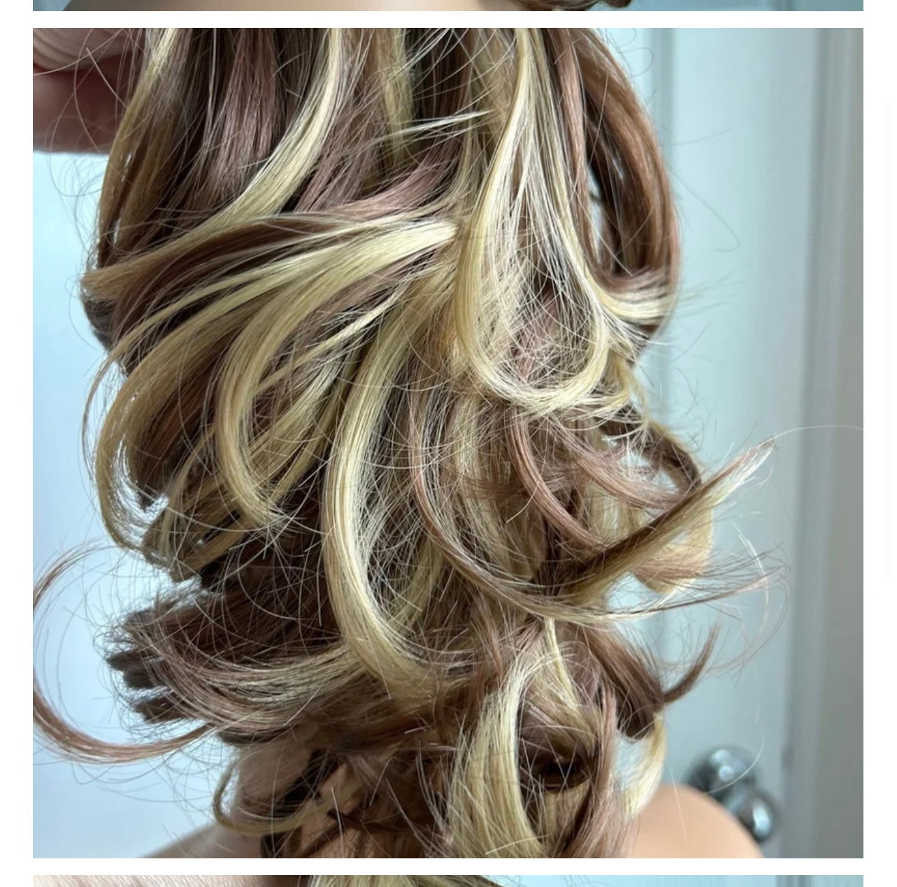 Synthetic clip-ons ponytail wigs